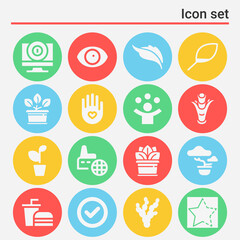 16 pack of establish  filled web icons set