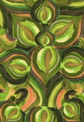 Abstract watercolor drawing in the form of stylized petals.