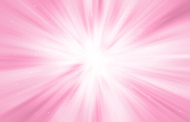 Obraz premium Pink sparkle rays glitter lights with bokeh elegant abstract holiday background.