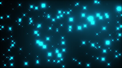 Starglow, computer generated. 3d rendering beautiful glittering stars on a black backdrop.