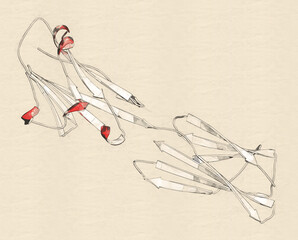 Fototapeta premium Programmed death-ligand 1 (PD-L1) protein. Produced by tumor to suppress the immune system. Blockers of the PD-L1 and PD-1 interaction are an important new anticancer drug class. 3D rendering.