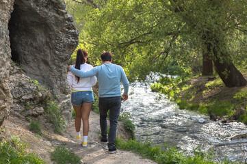 couple near the river