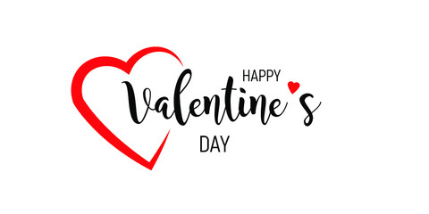 Happy Valentines Day vector illustration. Perfect as a gift card or banner