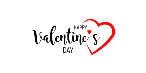 Happy Valentines Day vector illustration. Perfect as a gift card or banner