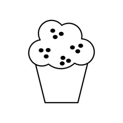 muffin fast food illustration