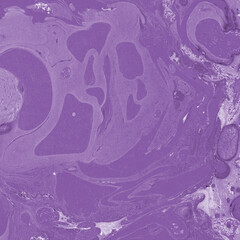 Pink and purple marble ink texture on watercolor paper background. Marble stone image. Bath bomb effect. Psychedelic biomorphic art.