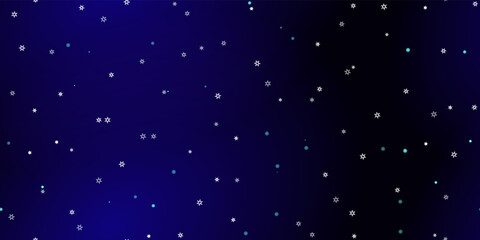 Falling Snowflakes seamless pattern flying snow