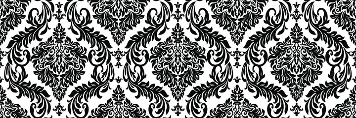 Set of Oriental vector damask patterns for greeting cards and wedding invitations.