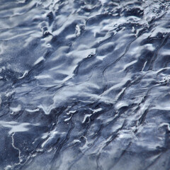 Details of ice at the rapids of Vieremänkoski, Forssa, Finland.