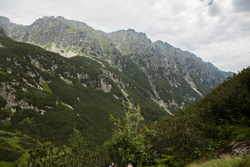 Mountain landscape in the Tatra National Park