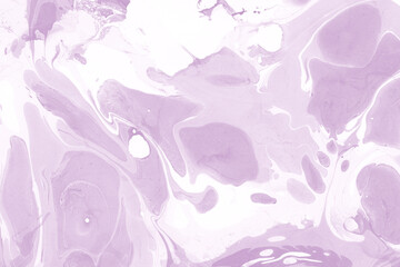 Pink marble ink texture on watercolor paper background. Marble stone image. Bath bomb effect. Psychedelic biomorphic art.