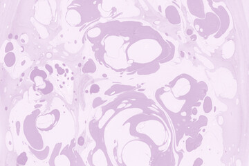 Pink marble ink texture on watercolor paper background. Marble stone image. Bath bomb effect. Psychedelic biomorphic art.