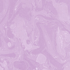 Pink marble ink texture on watercolor paper background. Marble stone image. Bath bomb effect. Psychedelic biomorphic art.
