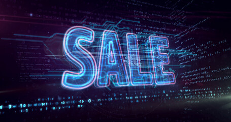 Sale advertising promotion abstract concept 3d illustration