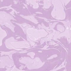 Pink marble ink texture on watercolor paper background. Marble stone image. Bath bomb effect. Psychedelic biomorphic art.