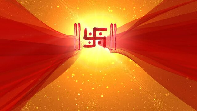 hindu religious swastika background is perfect for any type of news or information presentation. The background features a stylish and clean layout 