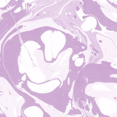 Pink marble ink texture on watercolor paper background. Marble stone image. Bath bomb effect. Psychedelic biomorphic art.