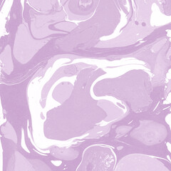 Pink marble ink texture on watercolor paper background. Marble stone image. Bath bomb effect. Psychedelic biomorphic art.