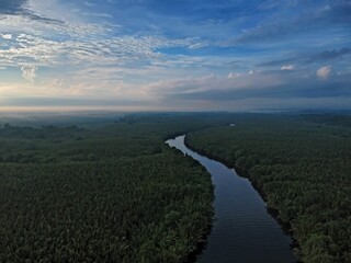 Beautiful view on the river