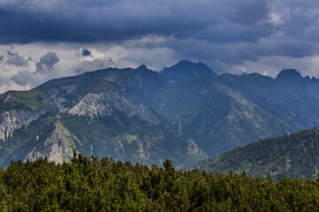 Fototapeta premium Mountain landscape in the Tatra National Park
