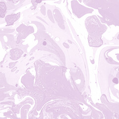 Pink marble ink texture on watercolor paper background. Marble stone image. Bath bomb effect. Psychedelic biomorphic art.