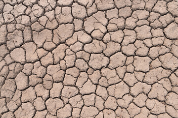 Close up of soil crack texture background