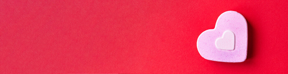 heart shape valentines day love background romance happy mothers day care or 8 march pleasant top view copy space for text