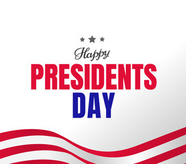 Happy Presidents Day 18th february US holiday banner design