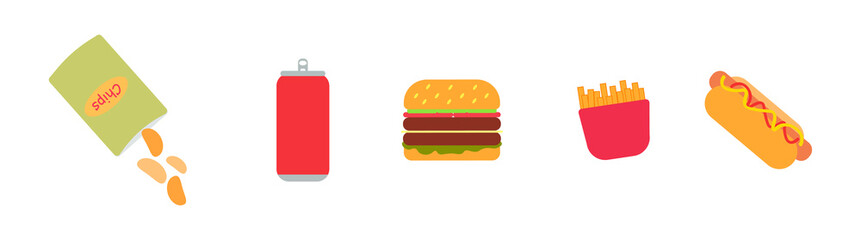 vector delicious fast food background