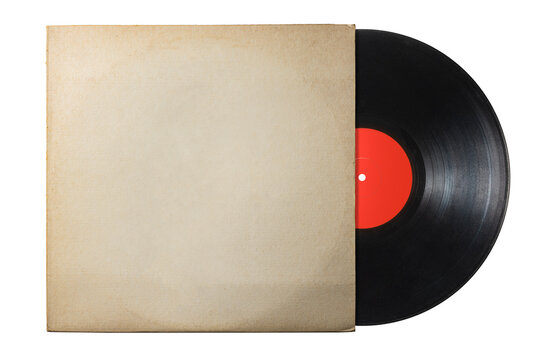 古い紙のレコードジャケットに入ったアナログ盤のレコード
