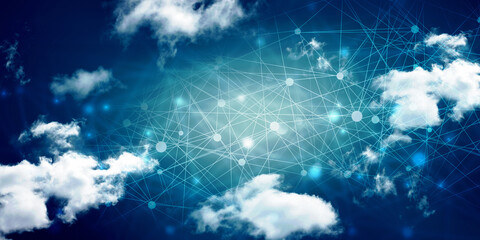 2d illustration Abstract futuristic electronic circuit technology background