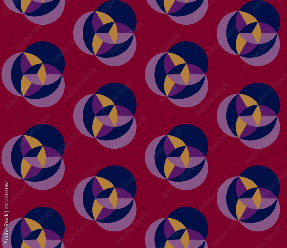 Poster seamless geometric pattern with the image of spring flowers. vector design for web banner, business 