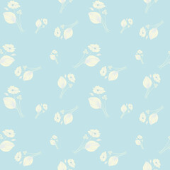 seamless small vector flower design pattern  on background