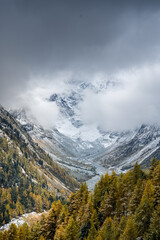 cloudy valley at Arolla, Val d'Herens