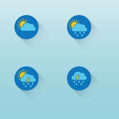 Weather logo icon set