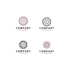 Compass logo vector icon