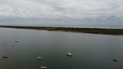 
the beach in lonely winter