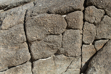 cracked earth texture of rocks and their cracks caused by time
