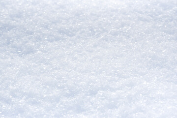 .Snow structure winter landscape, selective focus.