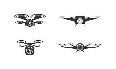 Drone package illustration vector
