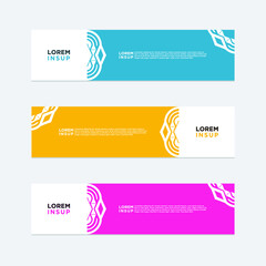 modern style of web banner template