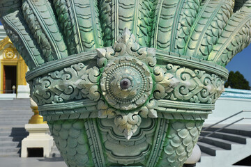 Multi Head Naka Statue Under Blue Sky