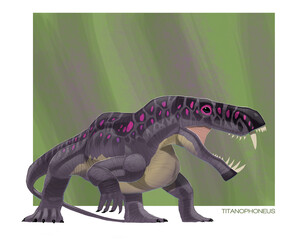 Titanophoneus, an ancient reptile from 268 MYA