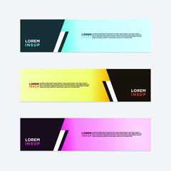 modern style of web banner template