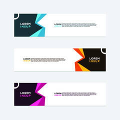 modern style of web banner template