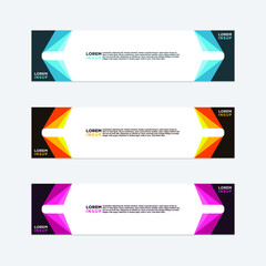 modern style of web banner template