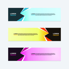 modern style of web banner template
