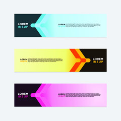 modern style of web banner template