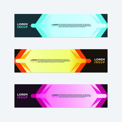 Fototapeta premium modern style of web banner template