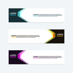 modern style of web banner template